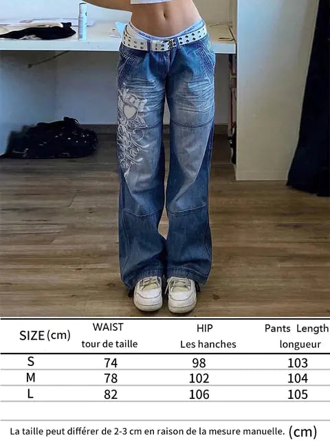 Printed Cargo Jeans.