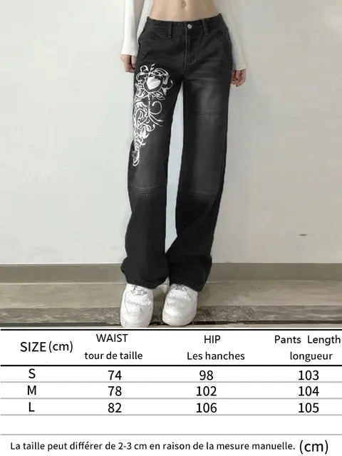 Printed Cargo Jeans.