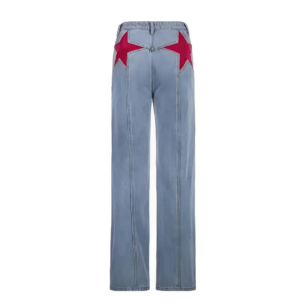 .Star Red Jeans