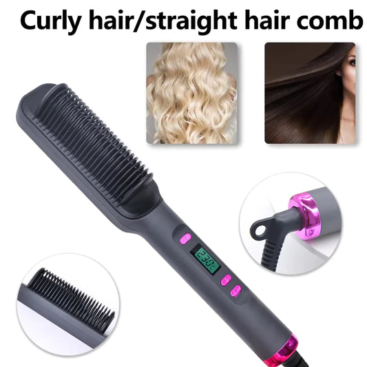 .Multifunction Electric Hair Straightening Comb